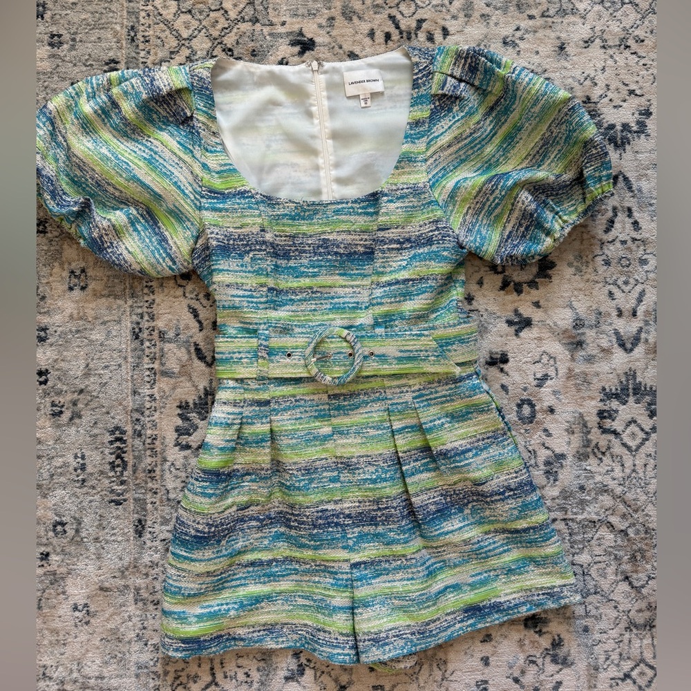 Lavender Brown Romper